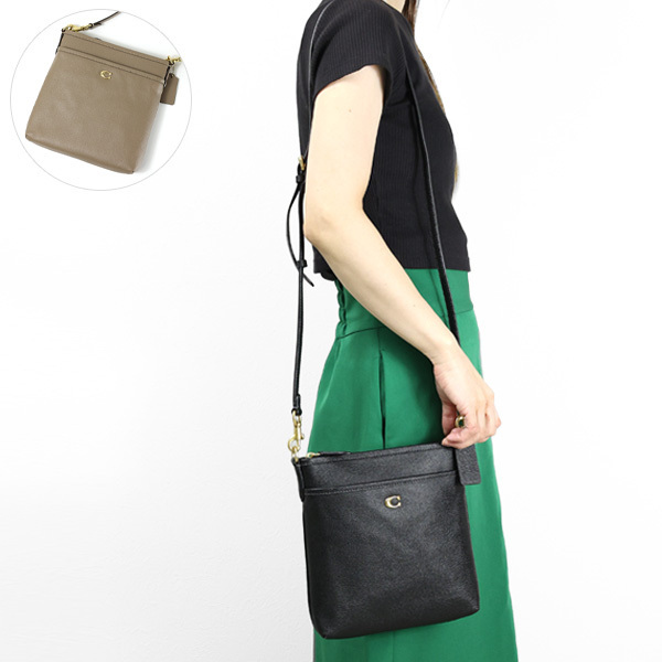 Coach コーチ ショルダーバッグ クロスボディバッグ 本革 ロゴ
