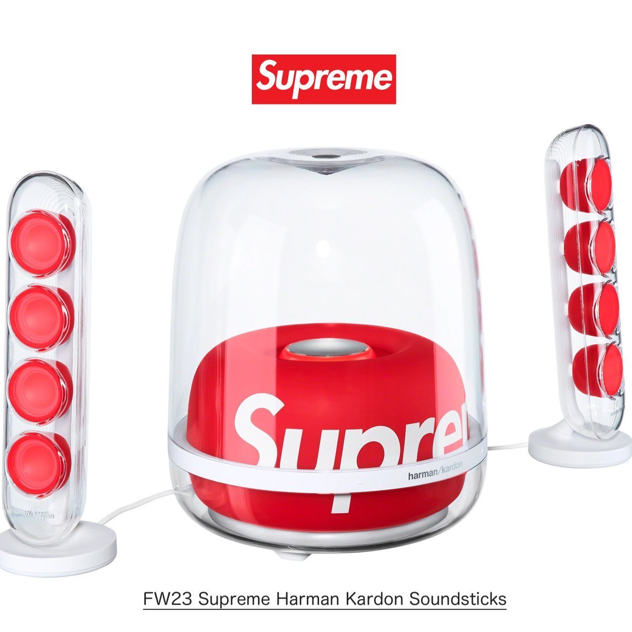 FW23 Supreme Harman Kardon Soundsticks ハーマン スピーカー