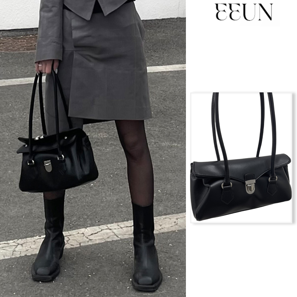 【EEUN】Buckle baguettebag