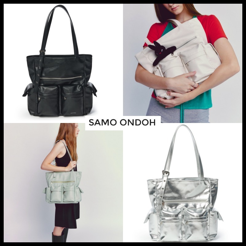 【SAMO ONDOH】pocket shopper bag (L)