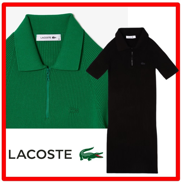 ☆韓国の人気☆【LACOSTE】☆タイト ニット ワンピース☆