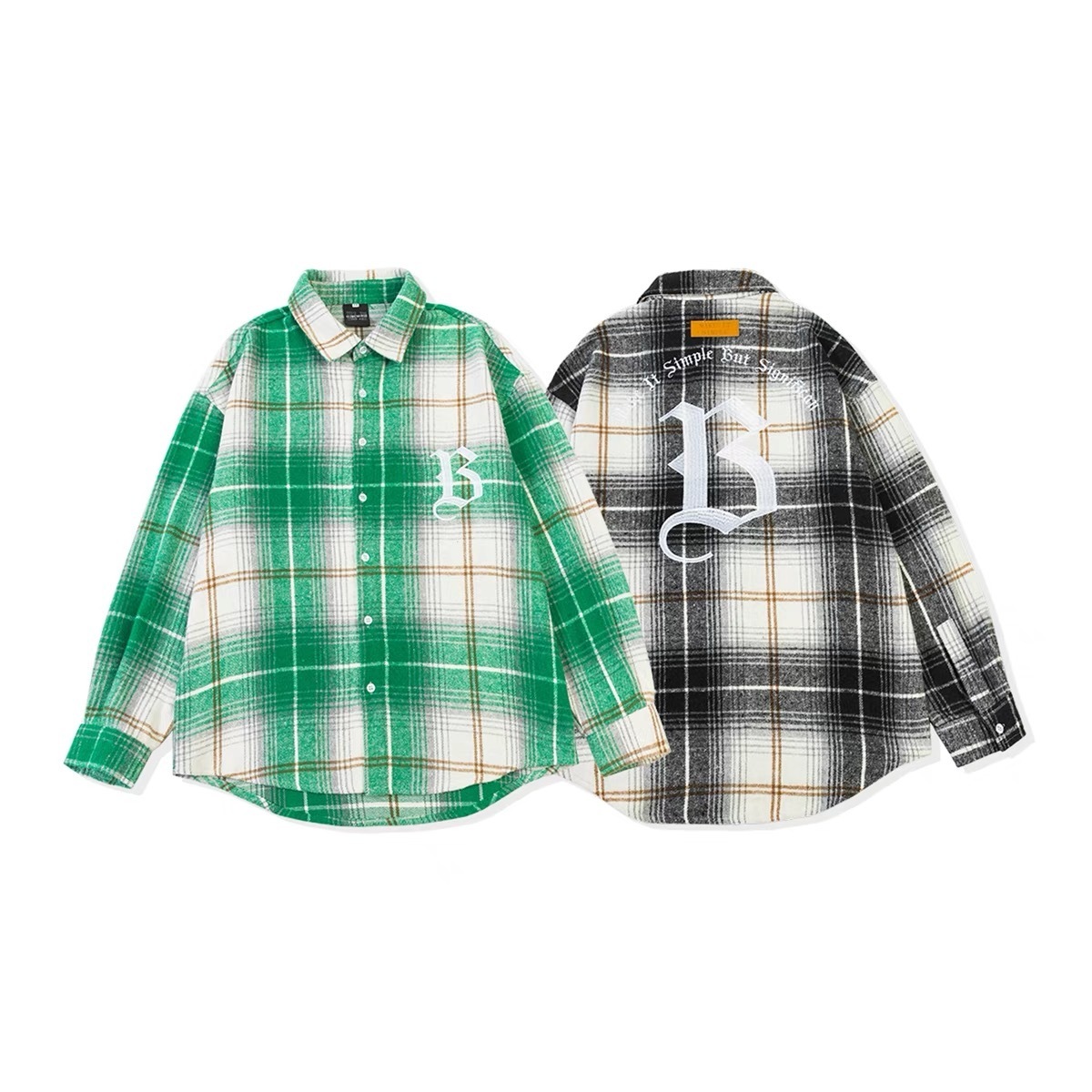 メンズ 長袖シャツ チェック柄シャツ ネルシャツ ストリート