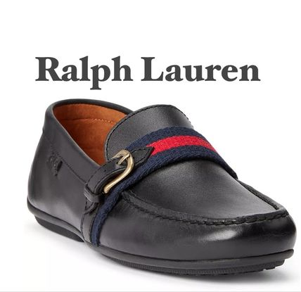 POLO RALPH LAUREN Loafers & Slip-ons Driving Shoes Loafers Leather Logo Loafers & Slip-ons