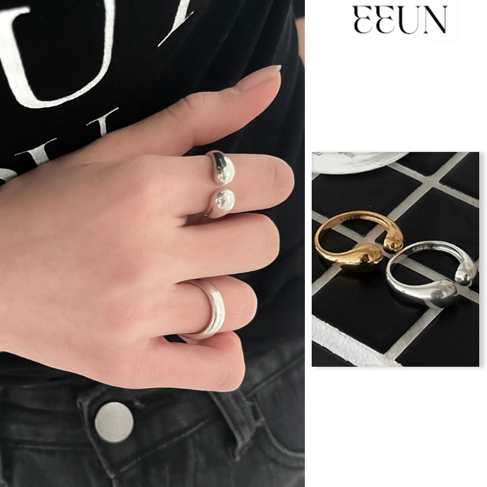 【EEUN】Silver Drop ring