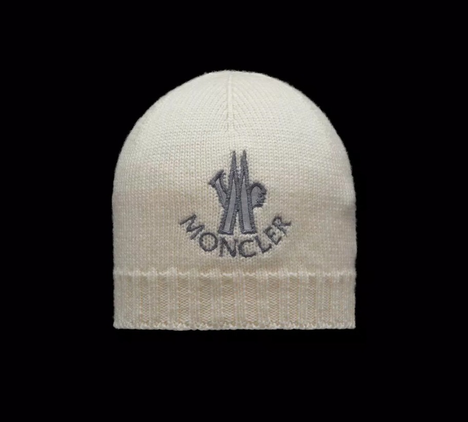 MONCLER 2023/24秋冬新作BABY ロゴ刺しゅう入り ウールニット帽