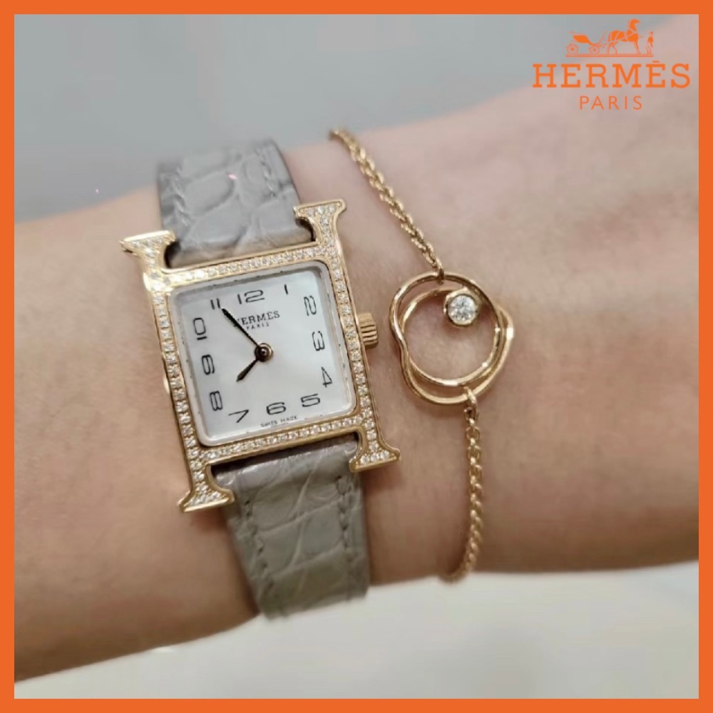 【ハートのモチーフが可愛い♡】HERMES★ブレスレット