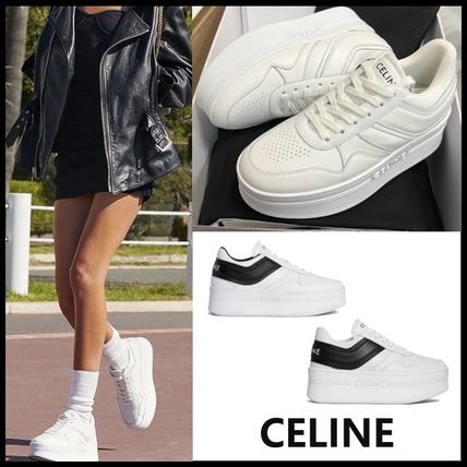 最高ファッション - CELINE スニーカー 白/黒 保存袋、箱付き