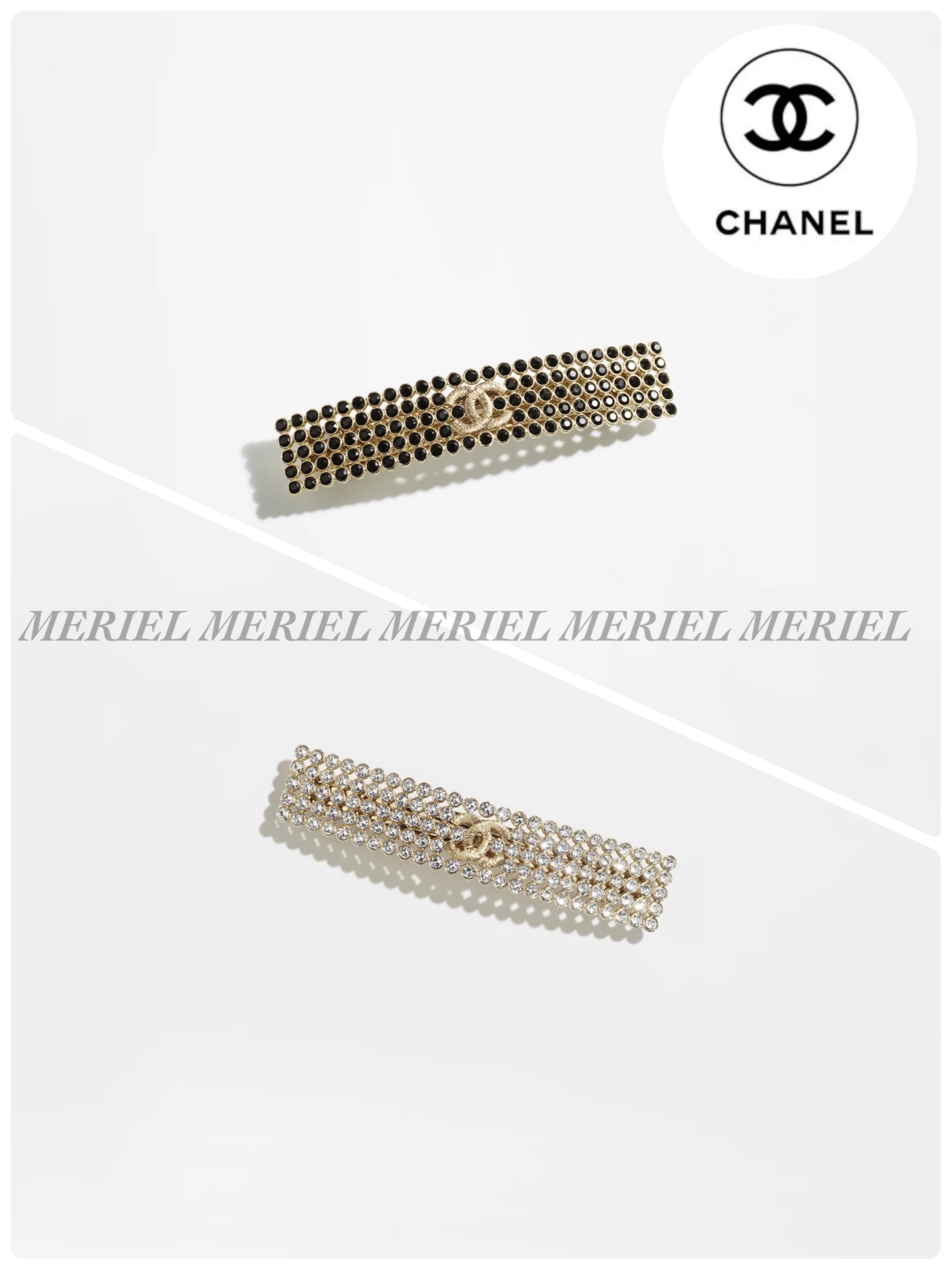 【CHANEL】 キラキラ ヘアクリップ