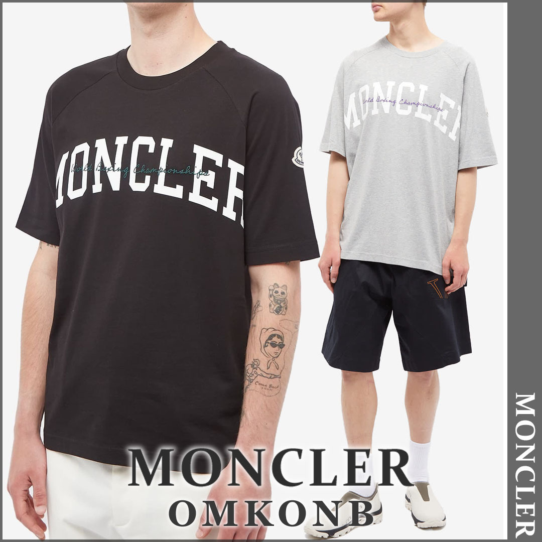 【国内発送・関税込】MONCLER バーシティロゴプリントTシャツ