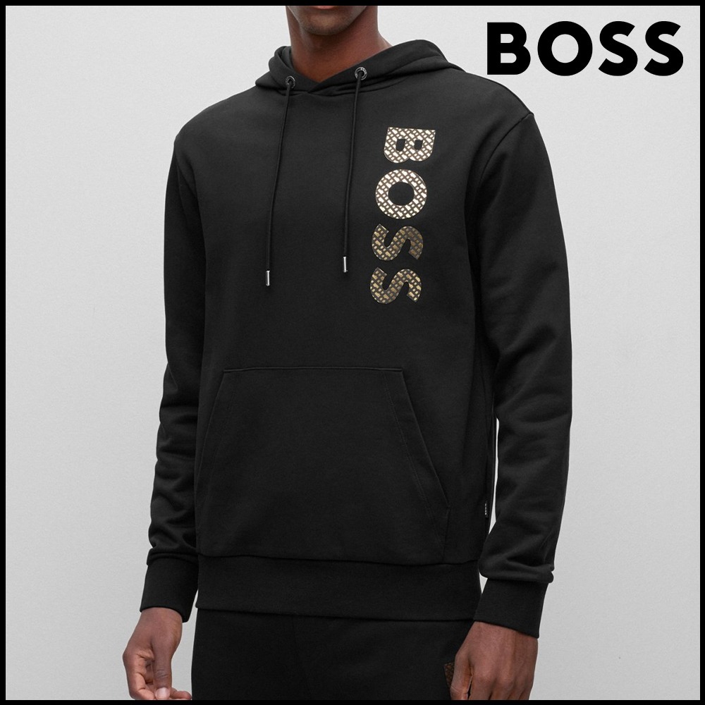 BOSS モノグラムフィルロゴ フーディ フレンチテリーコットン