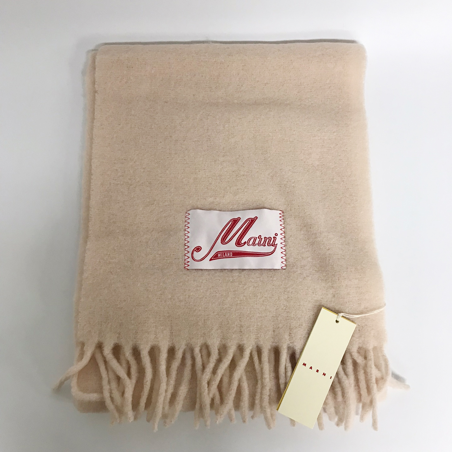 MARNI★ロゴ入り アルパカ製スカーフ・マフラー