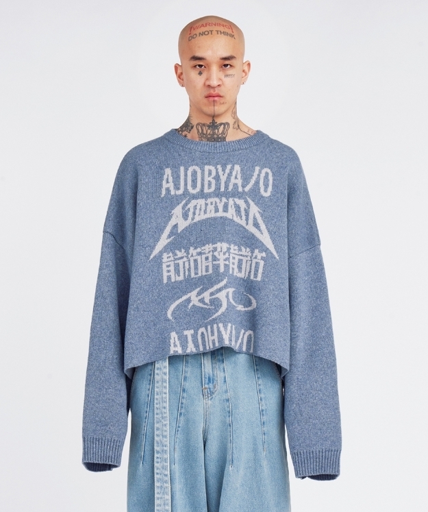 人気のクリスマスアイテムがいっぱい！ AJO AJOBYAJO】23FW☆ Total Logo Cropped Sweater トップス