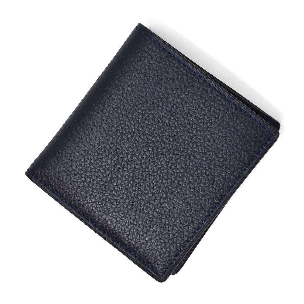 Cisei 二つ折り小銭入れ付き財布 P1023 LD NAVY