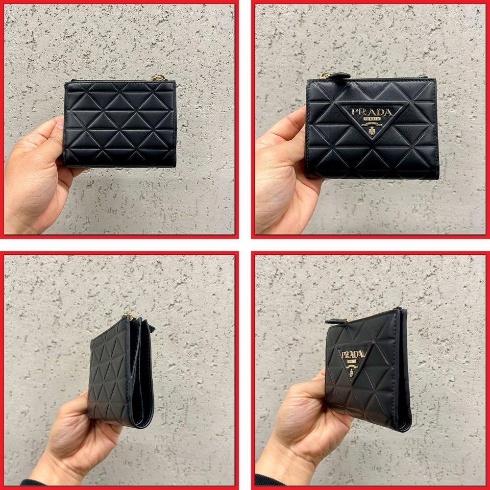 人気カラー再販 プラダ♢PRADA二つ折り財布 三つ折り カード ブランド