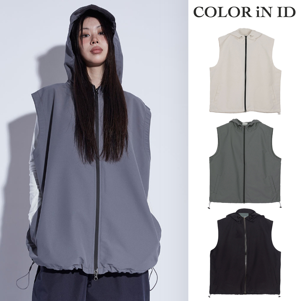 【COLOR iN ID】gore hoodie vest