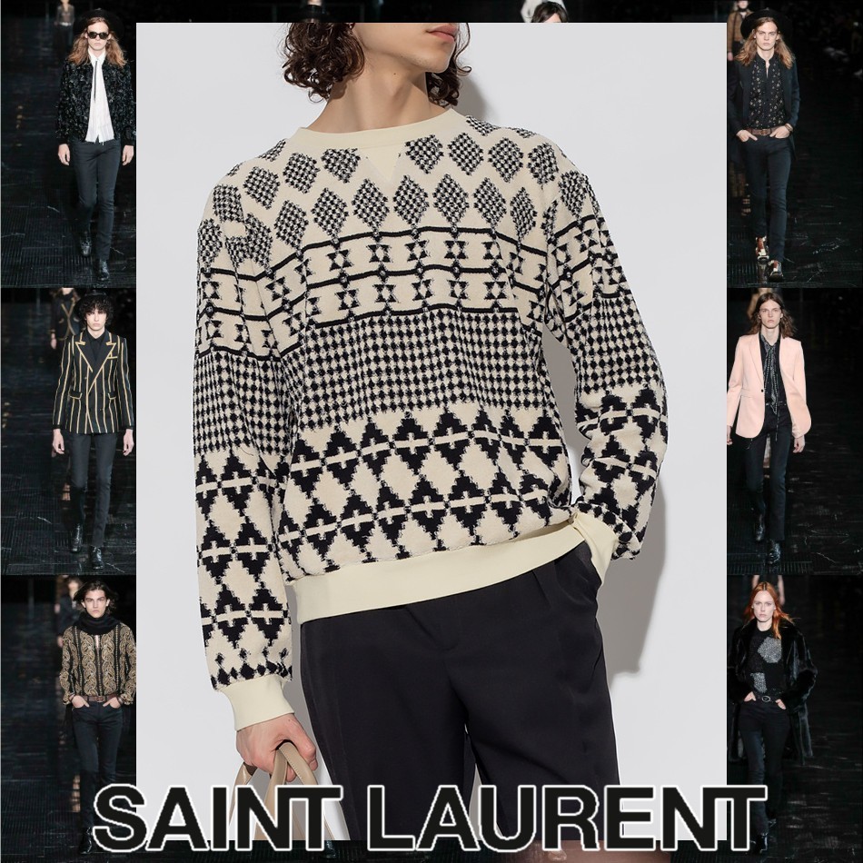 Saint Laurent ジャカードジャージー スウェットシャツ