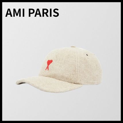 ベージュ系 AMI PARIS(アミ パリス) キャップ(レディース) - 海外通販 