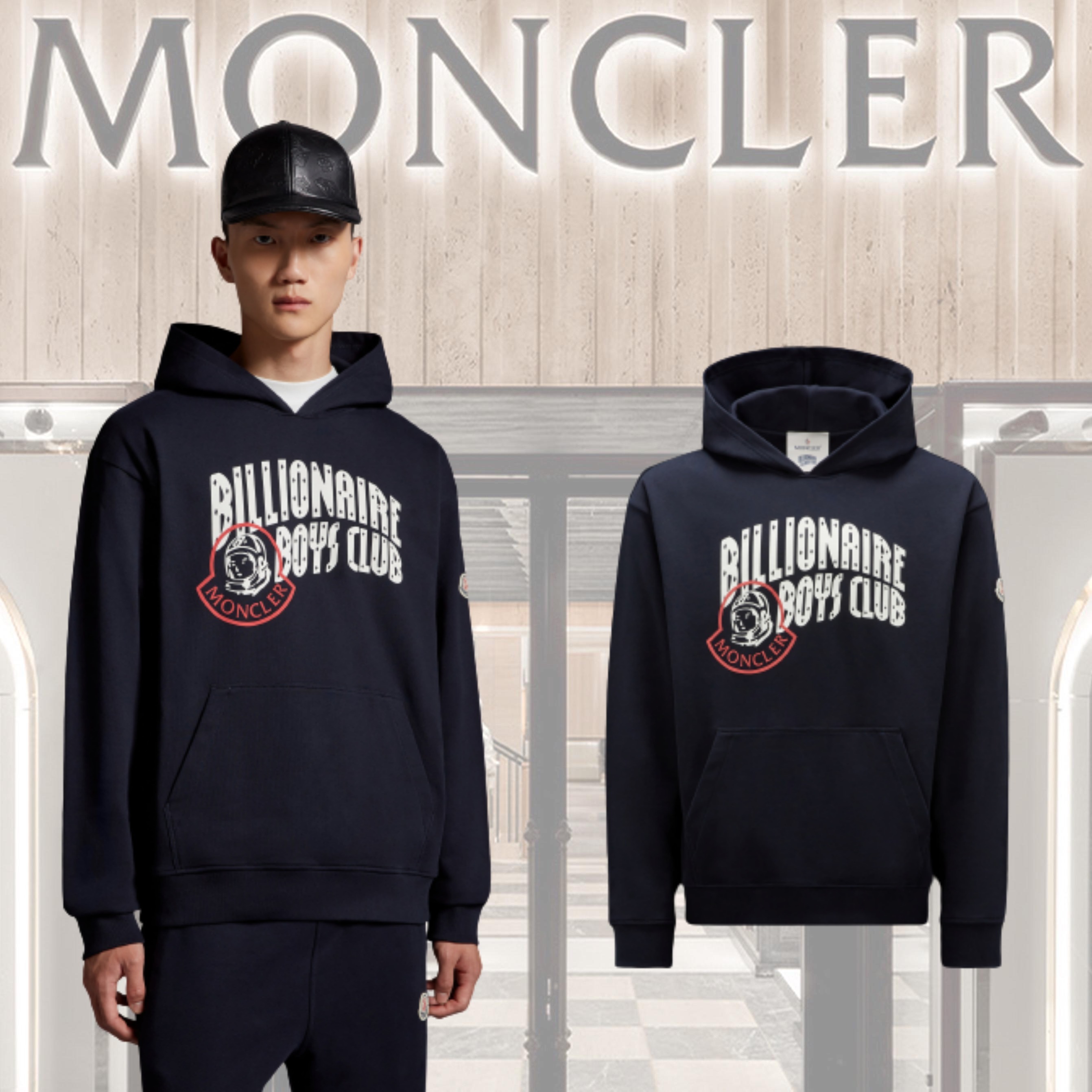 【MONCLER X BBC】メンズ★Felpa con cappuccio logata パーカー