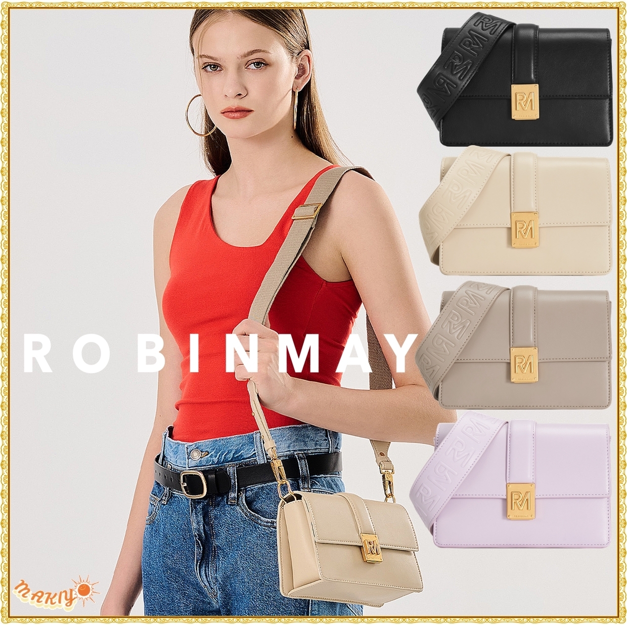 送料込★ROBINMAY★莫西斜背包★2way ショルダーバッグ
