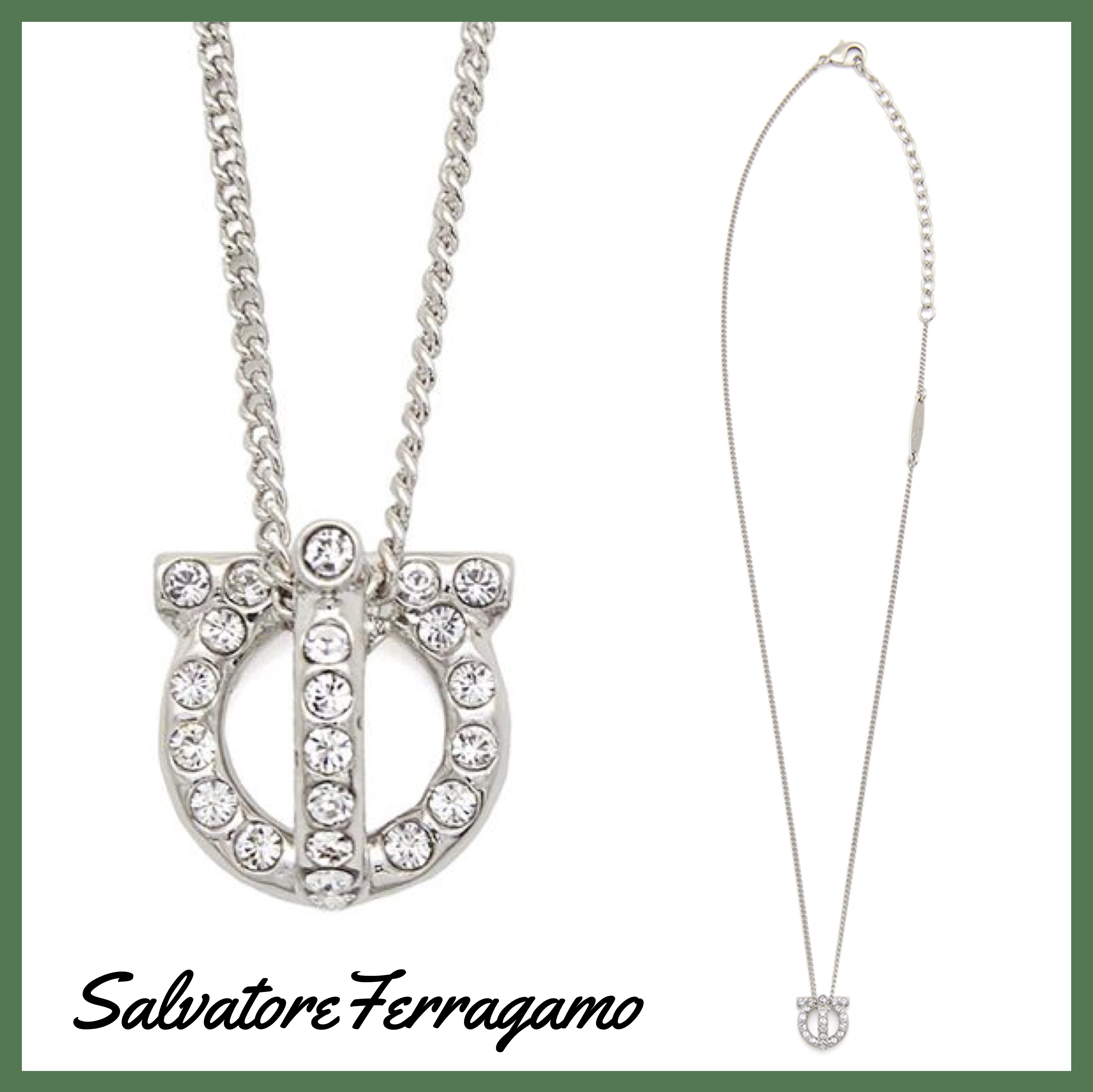 【関税込み】 ☆FERRAGAMO☆ ガンチーニ クリスタル ネックレス