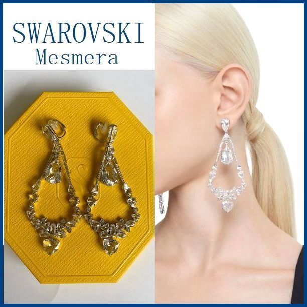 【Swarovski】Mesmera クリップイヤリング 5665827 純正箱付き