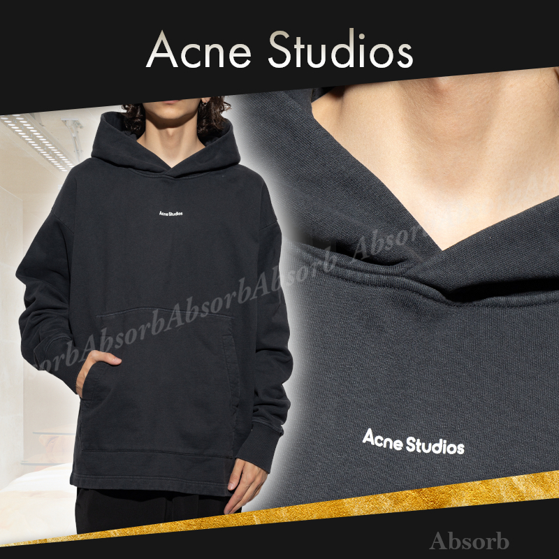 【23AW NEW】Acne Studios_men / ロゴ入り コットンパーカー