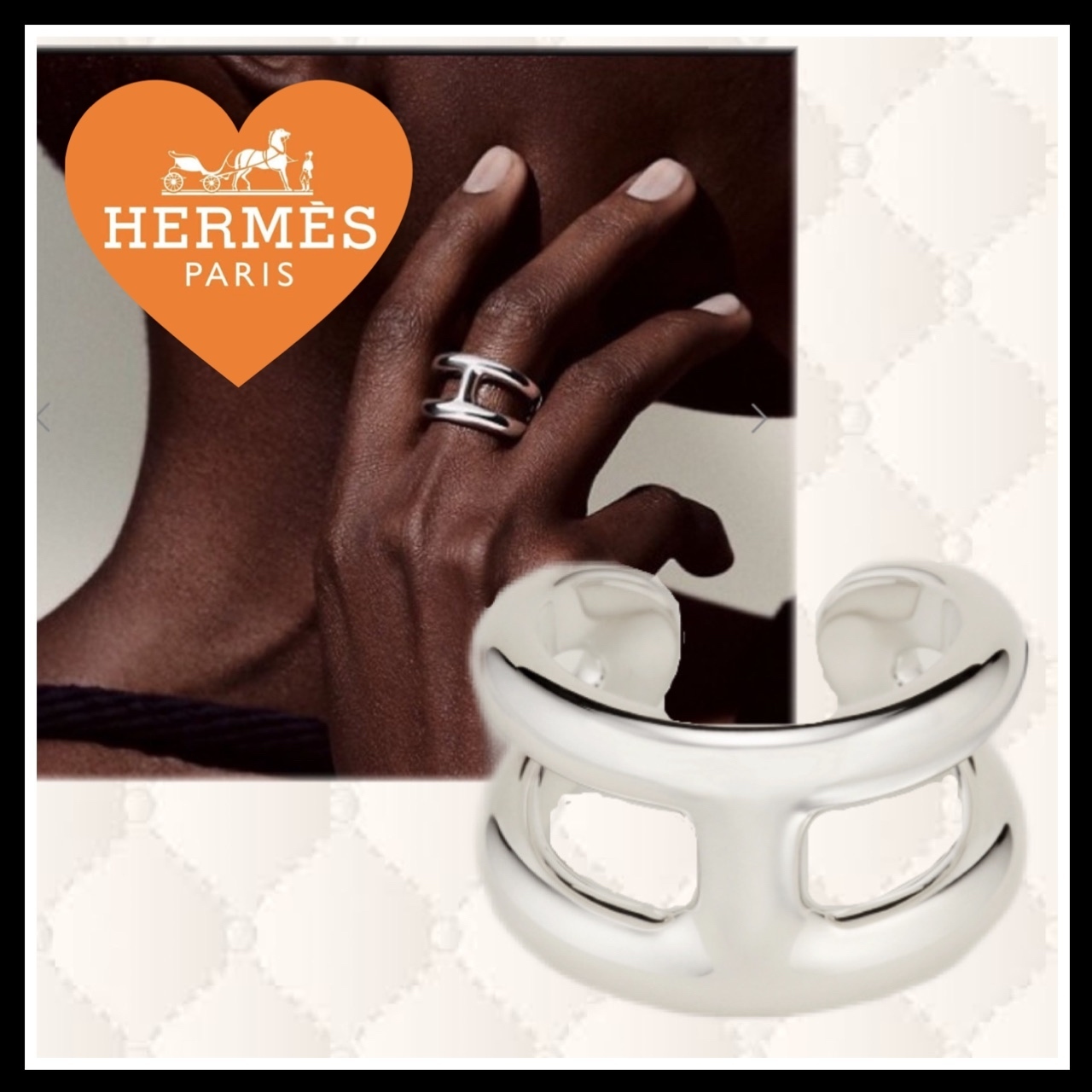 ギフトにも♪《＊入手困難＊ 》HERMES オスモズリング PM (HERMES/指輪