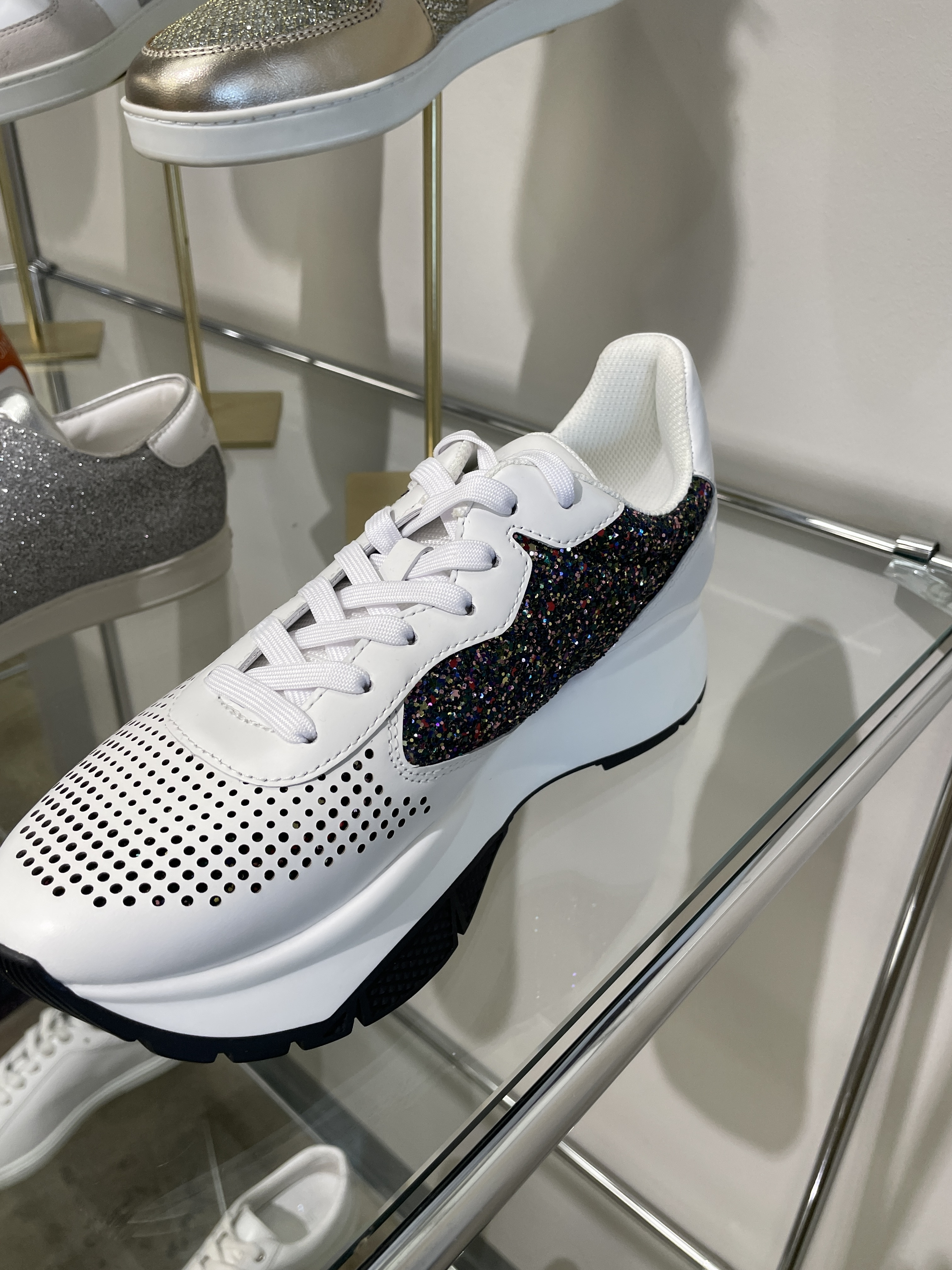 jimmy choo Rylie グリッター スニーカー