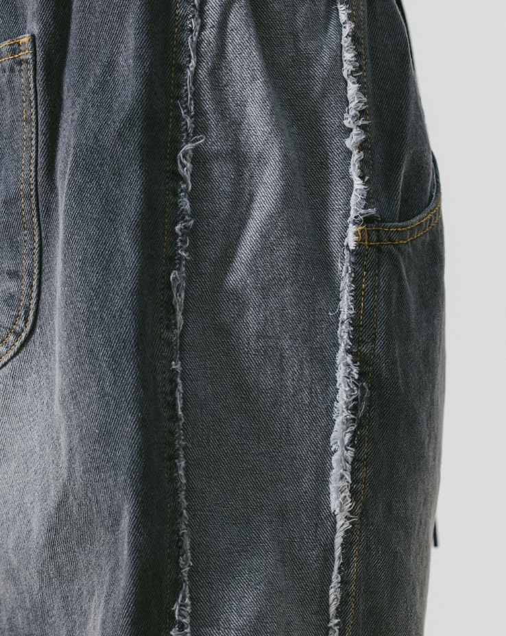 ANGLAN】Side Cutting Wide Denim Pants パンツ・ボトムス