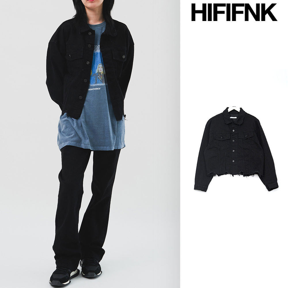 【HI FI FNK】Beatle Cropped Damage JK
