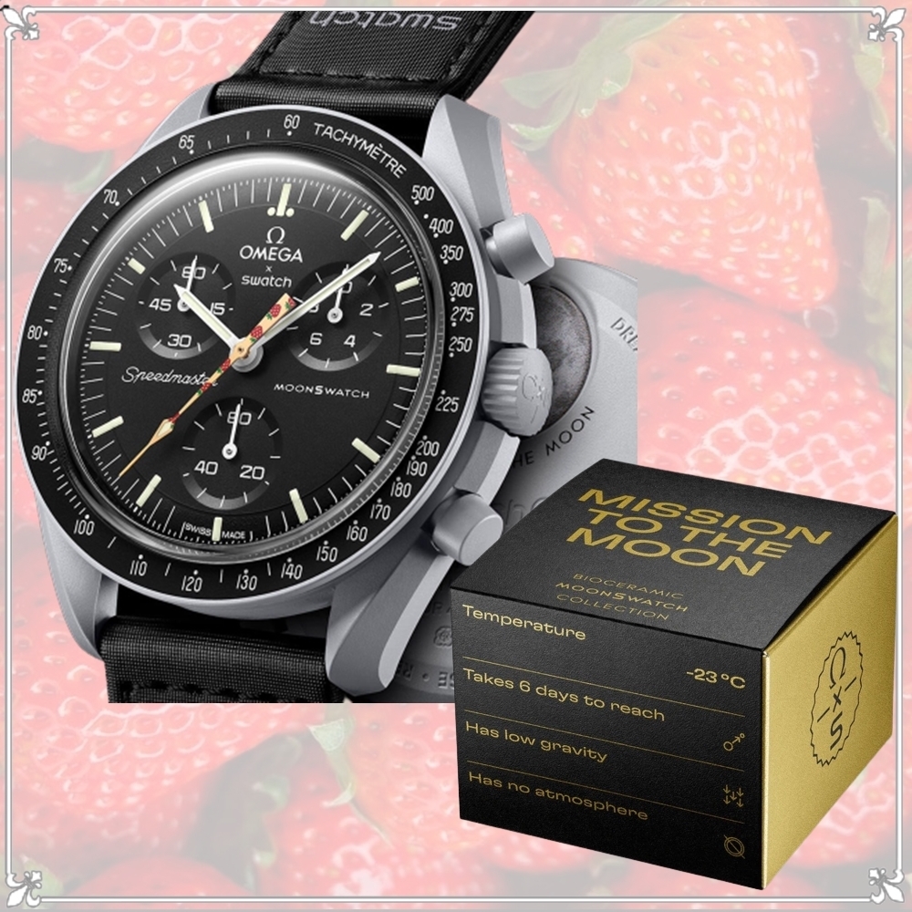 [Strawberry Moon]★OMEGA X SWATCH★ Bioceramic Moonswatch