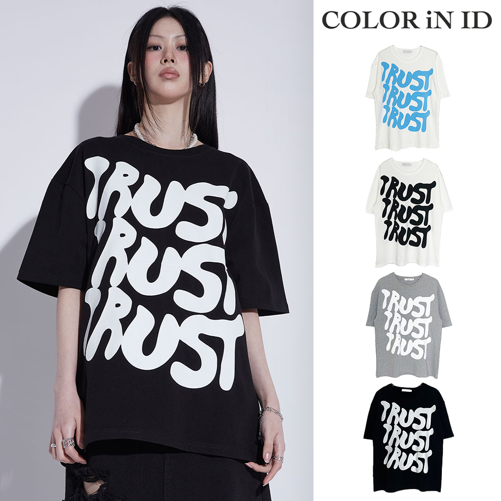 【COLOR iN ID】trust boxy t-shirt