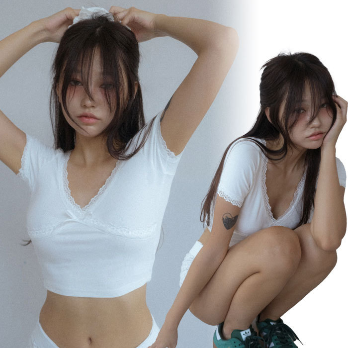 ★SWIMCITY★送料込み★韓国★正規品★トップス★Ariel lace T