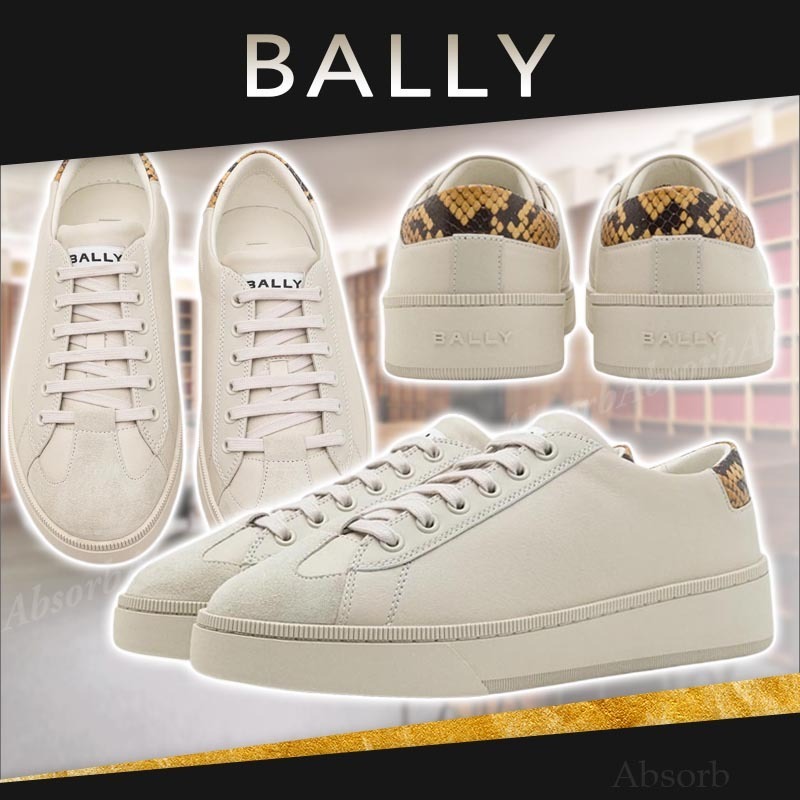 【23AW NEW】BALLY_men / RANDY ロースニーカー/ dusty white
