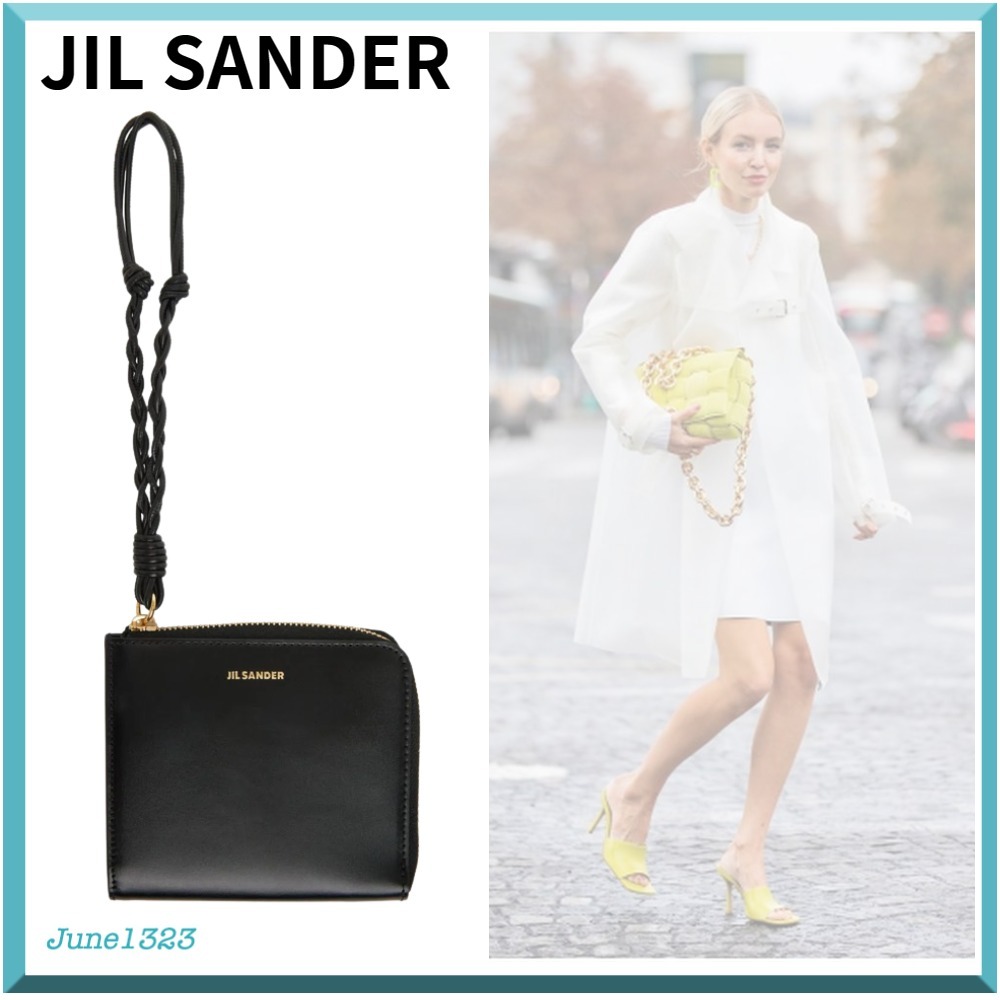 国内配送☆【JIL SANDER】レザー ジップ カードケース