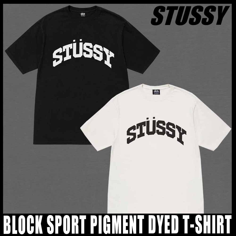 ◆送料込◆STUSSY BLOCK SPORT PIGMENT DYED T-SHIRT◆新商品◆