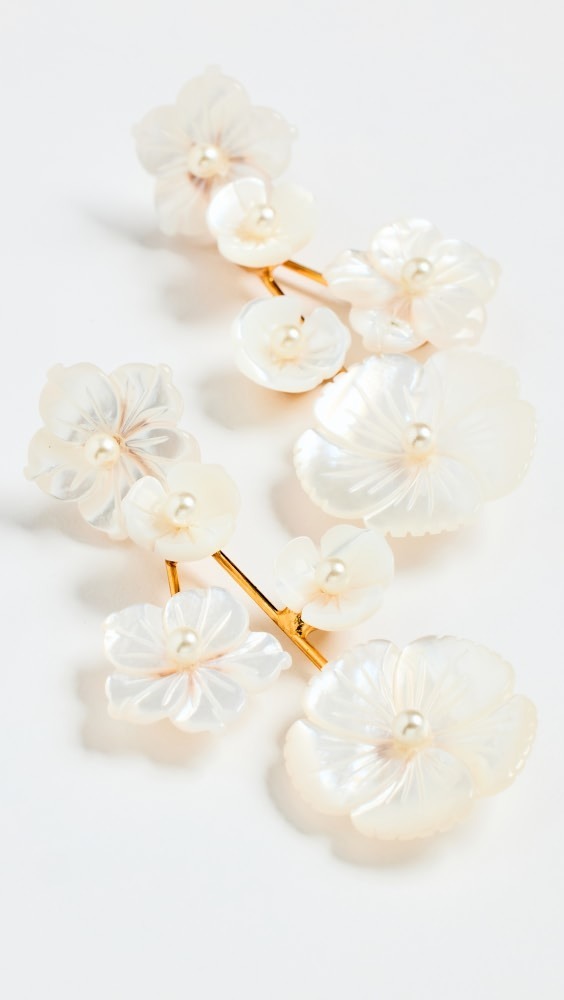 Tibby Earrings -- Mother of Pearl – Jennifer Behr LLC