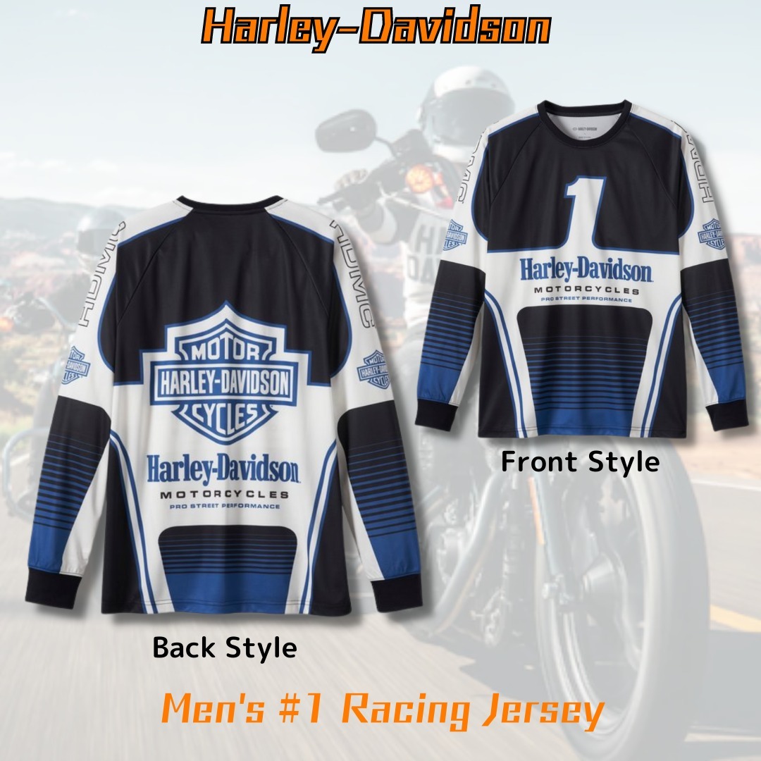 新作☆数量限定【Harley Davidson】レーシング ジャージー