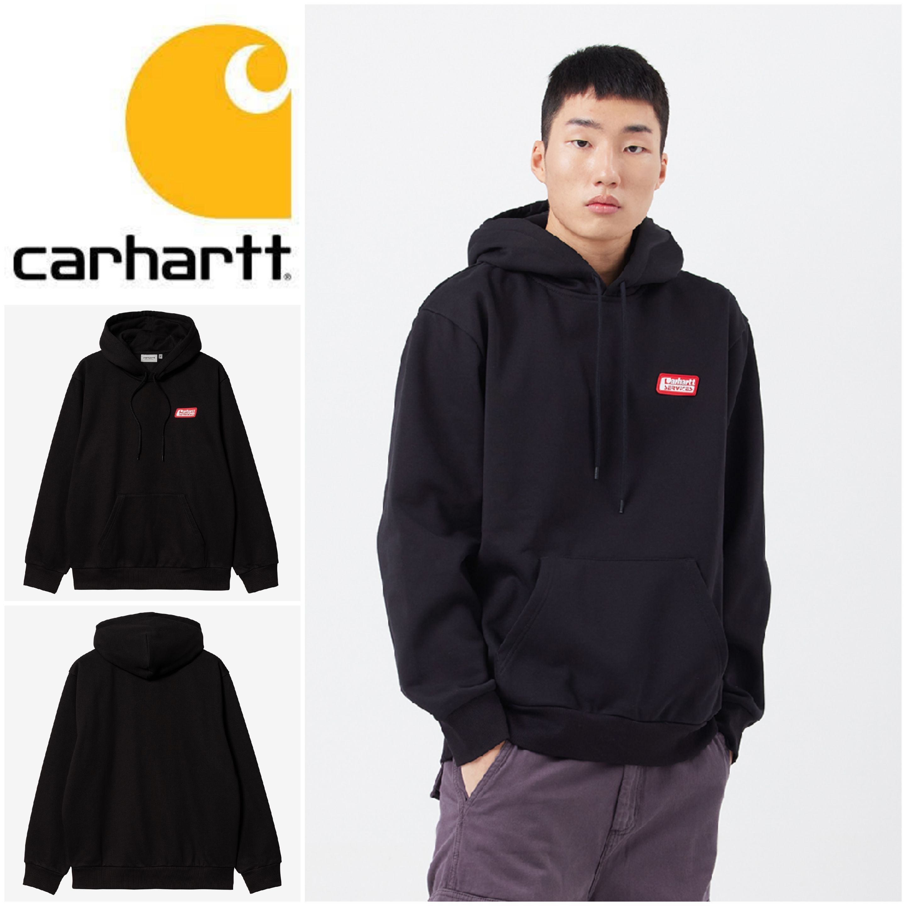 さらに100円引◆CARHARTT◆HOODED FREIGHT SERVICES SWEATSHIRT