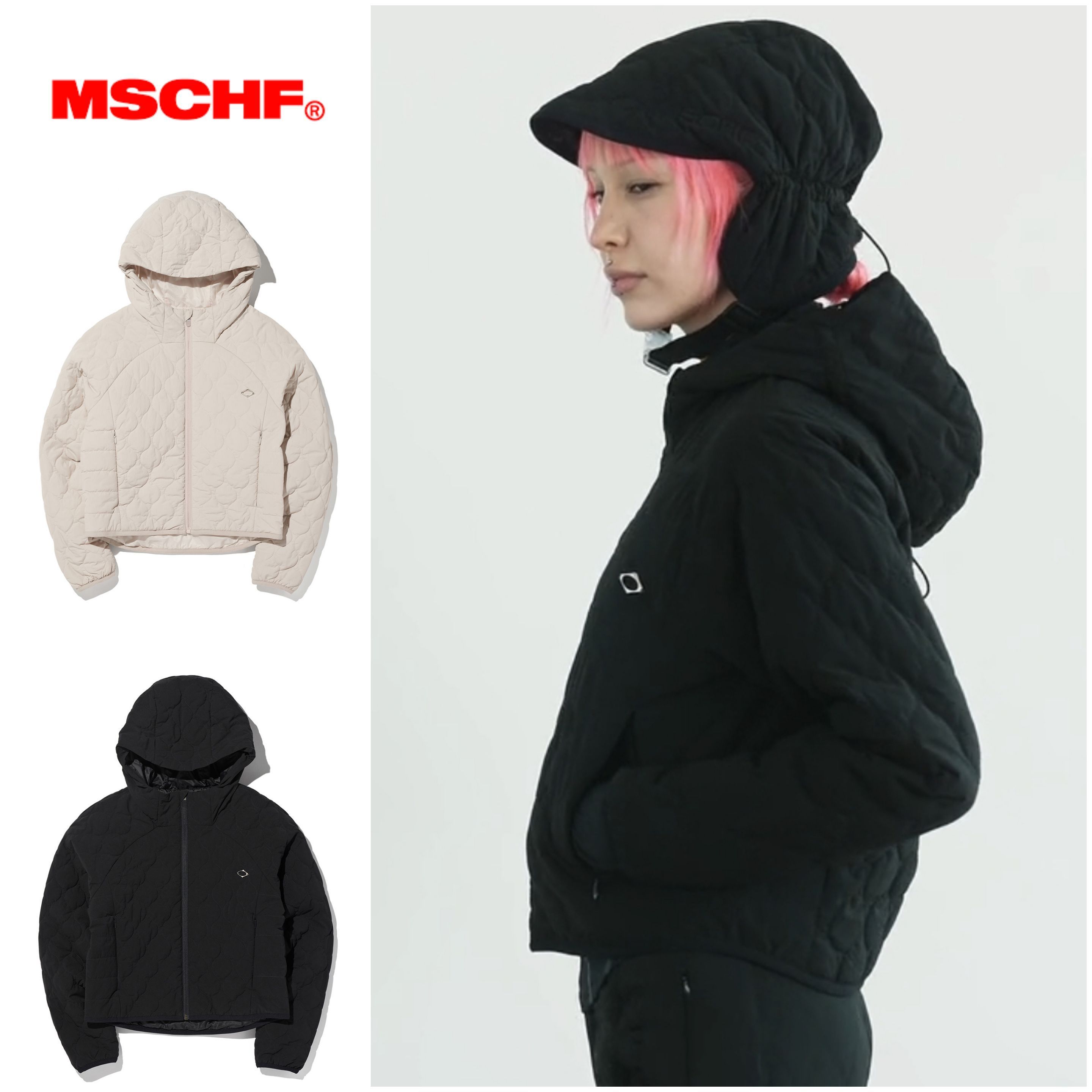 さらに100円引き◆MISCHIEF◆QUILTED HOODED JACKET
