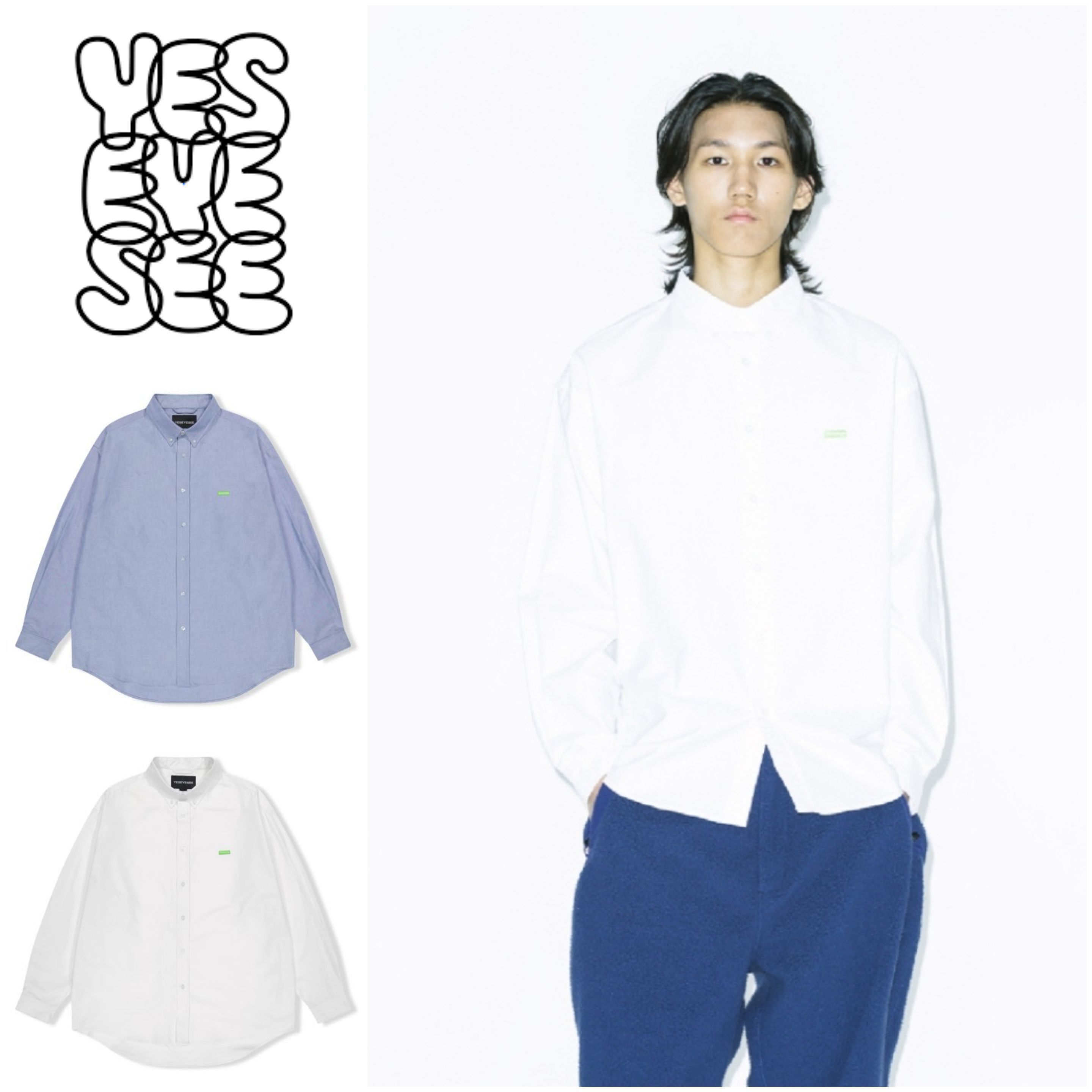 さらに100円引き◆YESEYESEE◆Y.E.S Oxford Shirt