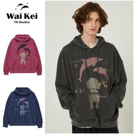 【WAIKEI】ストライプスカシフードジップアップ 2色 WAIKEI】ストライプスカシフードジップアップ 2色 (Wai Kei