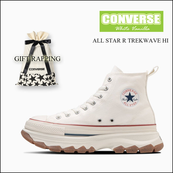 【即発☆送込】CONVERSE シューズ 5cmの厚底♪ TREKWAVE☆HI 白