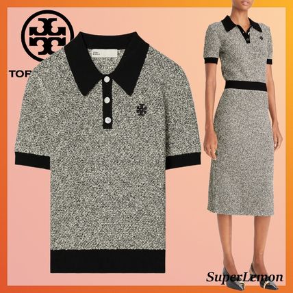 TORY BURCH トリーバーチ 黒ポロシャツ