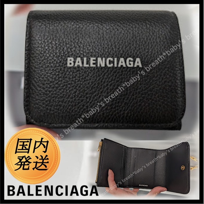 希少♪ギフト♪【国内発送★BALENCIAGA】CASH ミニウォレット