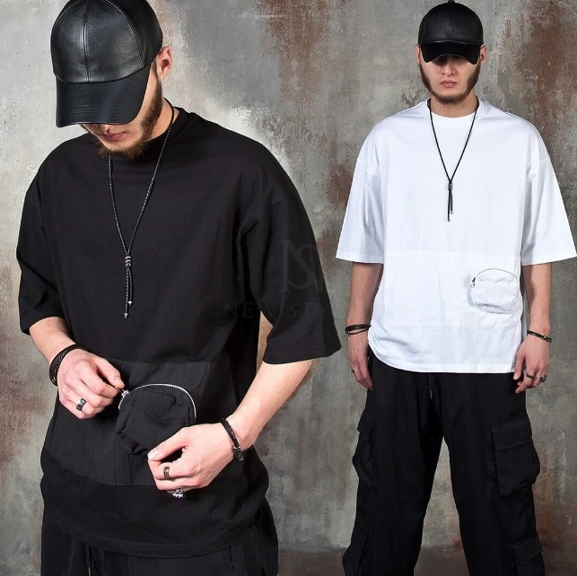 【関税・送料込】サークル 3D ジッパーポケット Tシャツ