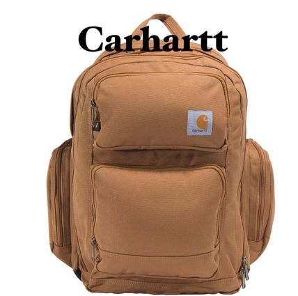 Carhartt Backpacks Unisex Street Style A4 Plain Logo Backpacks