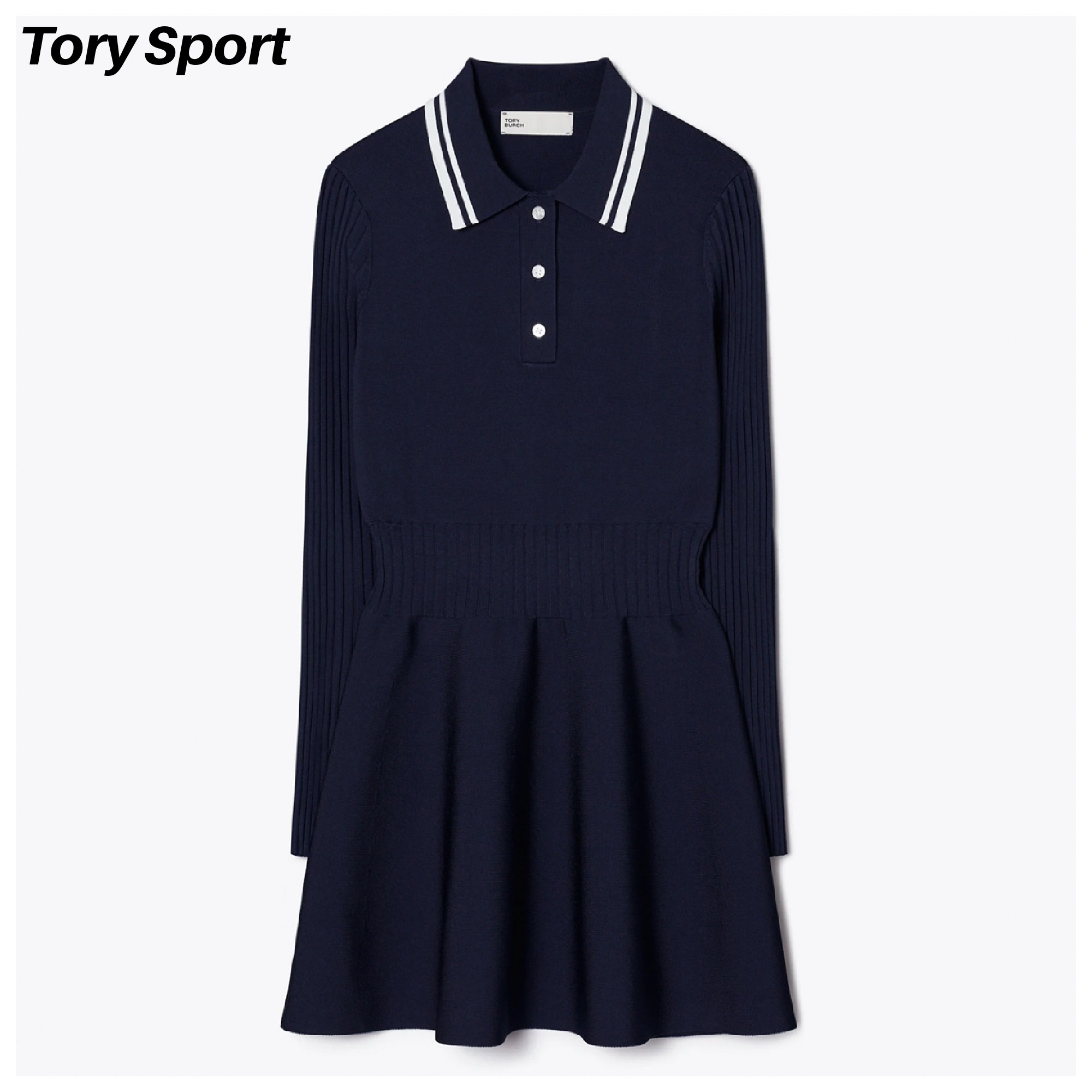 【TORY SPORT】TECH KNIT POLO DRESS