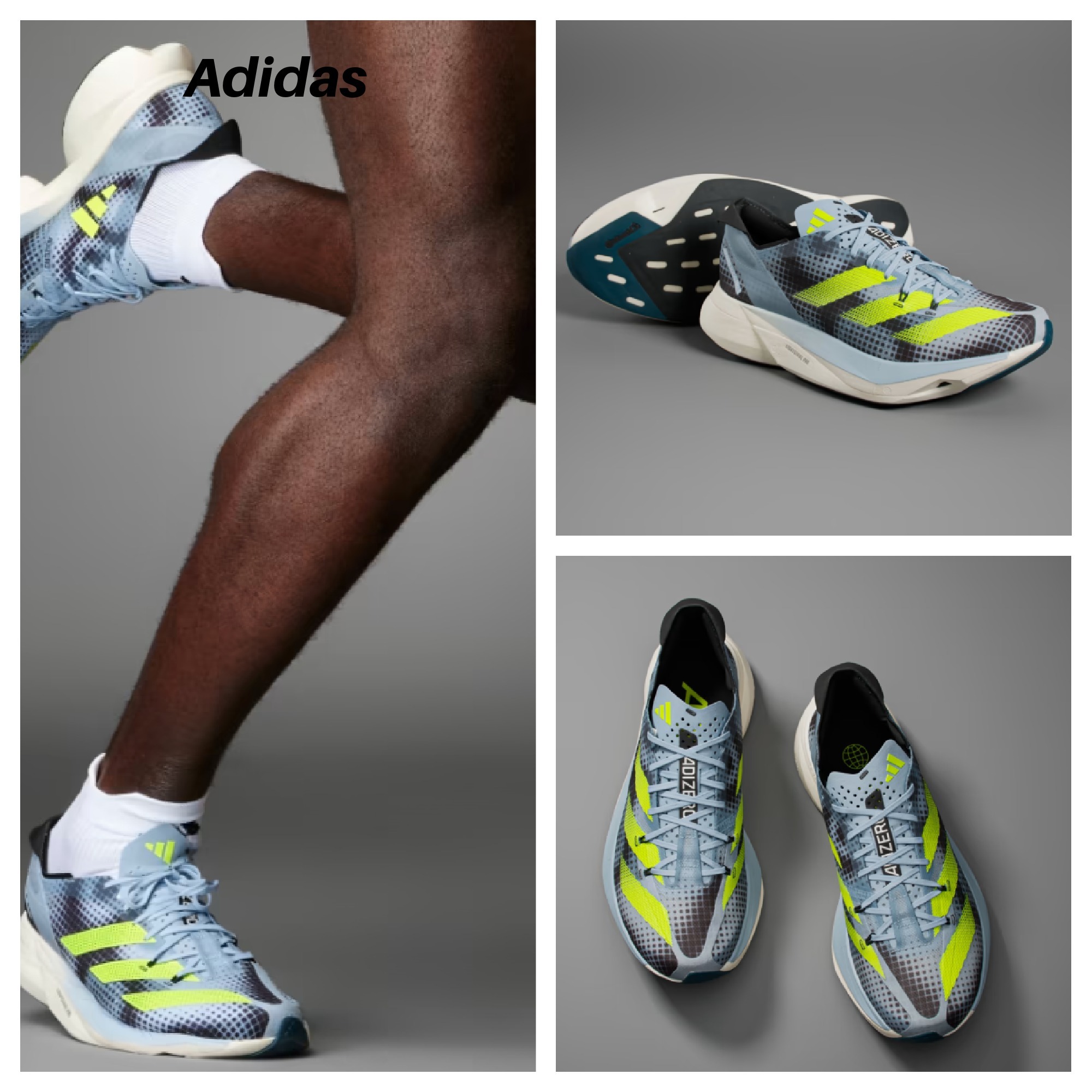 【Adidas】ADIZERO ADIOS PRO 3 RUNNING SHOES
