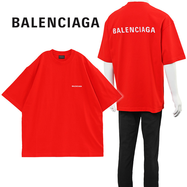 BALENCIAGA Tシャツ ロゴしゅう 612966-TMVF4-3168